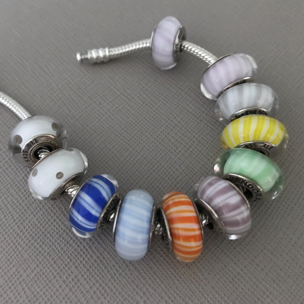Retired Pandora Murano charms